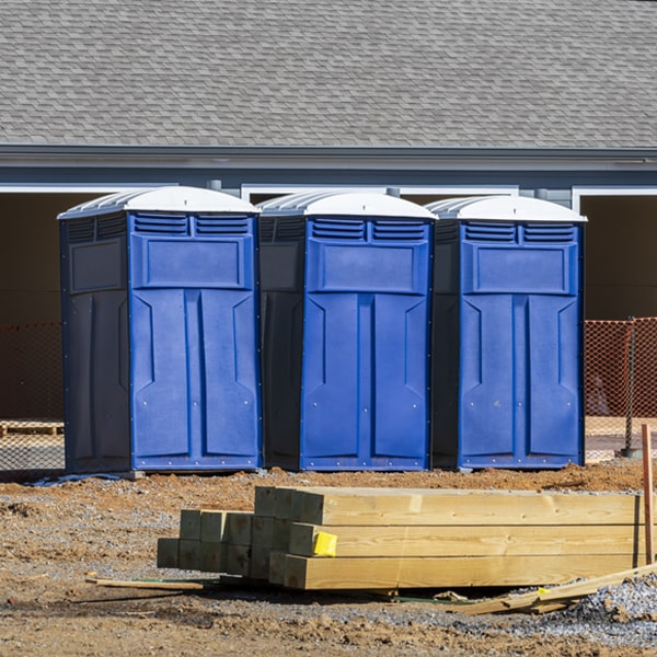 what is the expected delivery and pickup timeframe for the porta potties in Lambs Grove IA